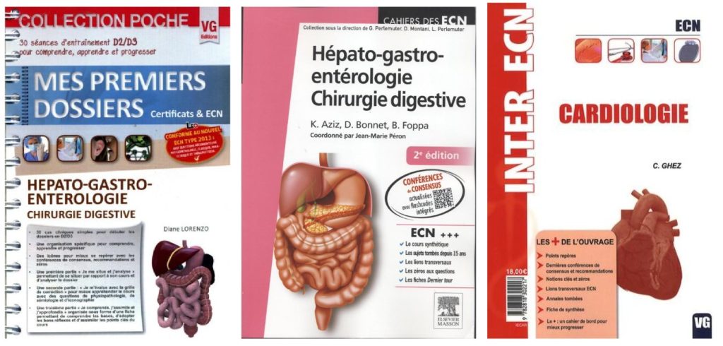 Couvertures de revues ou livres médicaux spécialisés.