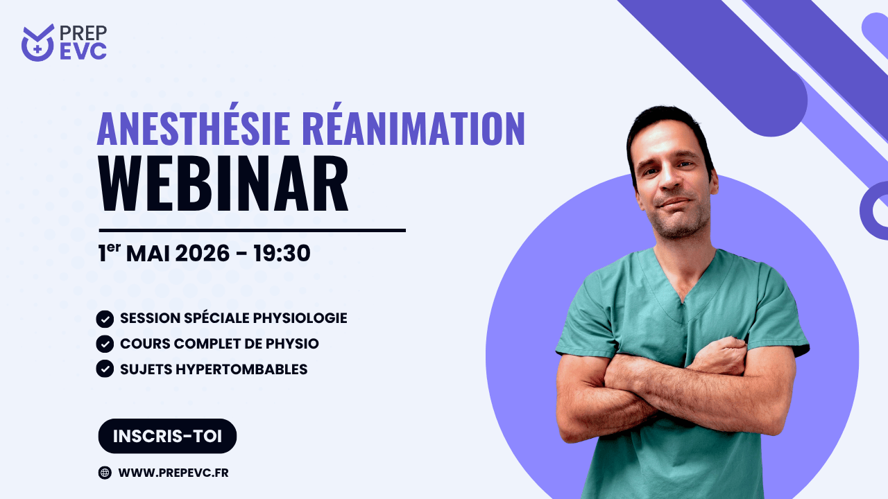 EVC 2026 - Webinar Gratuit Anesthésie-Réanimation