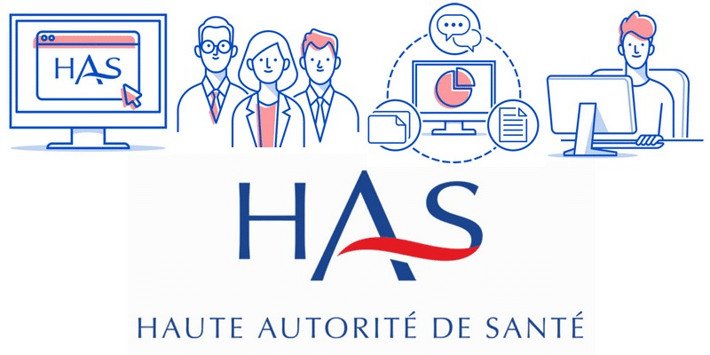 Logo de la HAS (Haute Autorité de Santé), source des recommandations de bonne pratique